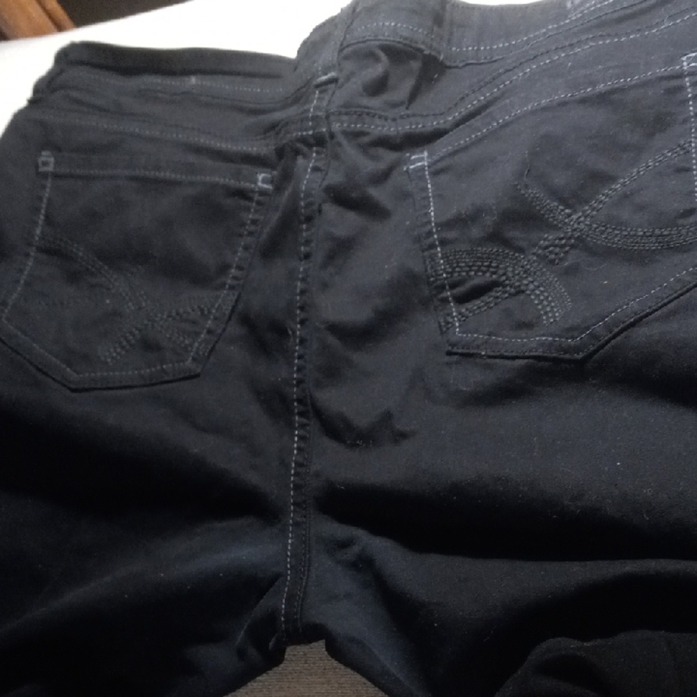 Black Sophia Hipster Flares Y2k Vintage, Raw hem, Juniors 19 Jeans - Picture 4 of 8